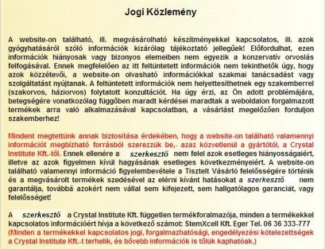 flavin ezüstkolloid jogi nyilatkozat
